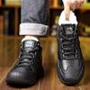 Genuine Leather Winter Waterproof Men Boots Lace Up Oxfords Plush Super Warm Snow Boots Men High Top Sneakers Men Ankle Boots