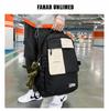 Harajuku Style Color Block Backpack: Unisex Korean Version for High School and College Students
