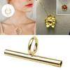 Elegant Silver Brooch Converter Metal Texture for Creating Fashionable Pendant Necklaces from Various Brooch Designs