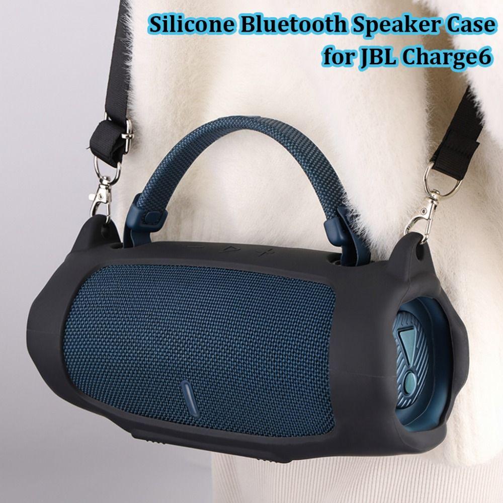 With Shoulder Strap Protective Sleeve Silicone Speaker Accessories for JBL Charge 6 Speaker