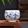Hand Painted Traditional Ceramic Tea Cup Decorative Oriental Landscape Pattern Tea Cup Gift Multi-Function Teacup