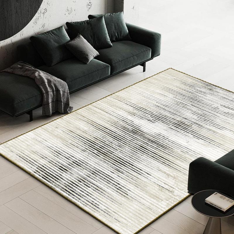 Solid Color Abstract Carpet Living Room Tea Table Mat Modern Simple Bedroom Splicing Carpet