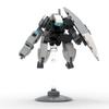 Kompatible Bausteine MOC Mini Mecha Waffe und Schild Montage Exoskelett Roboter Figur DIY Spielzeug für Jungen