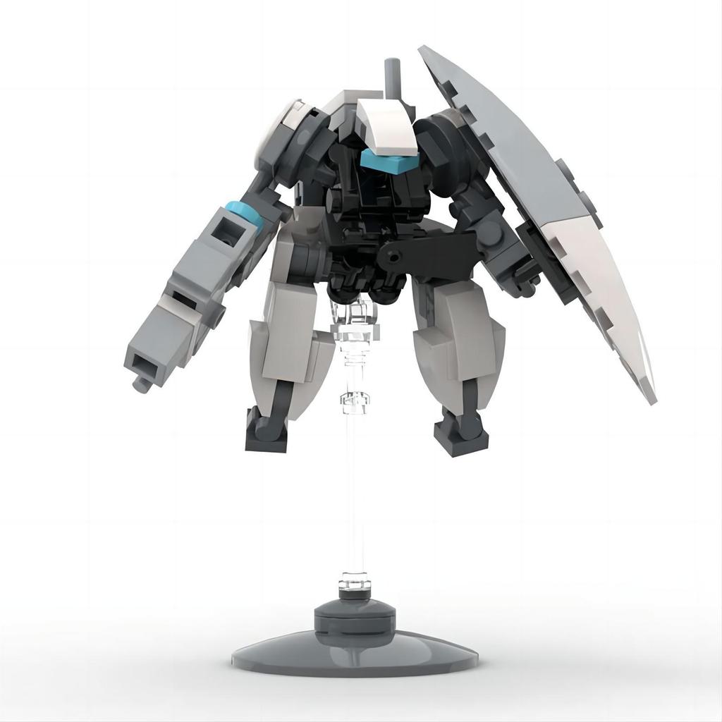 Briques de construction compatibles MOC Mini Mecha Assemblage Arme et Bouclier Robot Exosquelette Figurine Jouet DIY pour Garçons