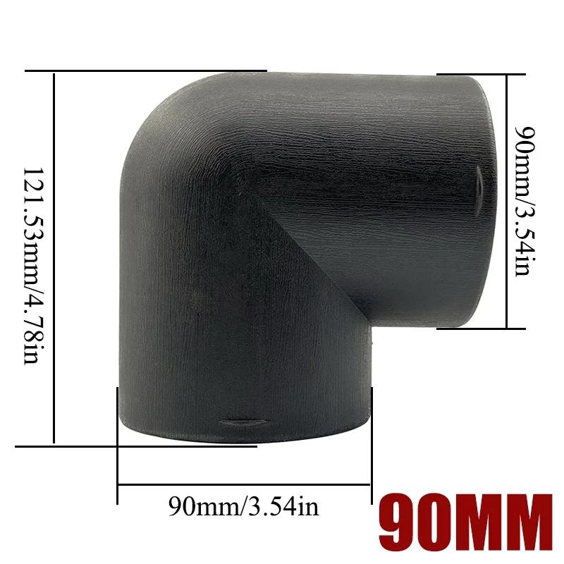 6X 42/60/75/90mm Plastic L-Shaped Air Pipe Elbow Outlet Connector For Webasto Eberspaecher Diesel Parking Car Heater Accessories