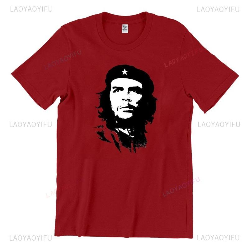 Tričko Che Guevara Rebelové Kubánské Tričko Guerrilla Revoluce Tričko Ležérní Krátký Rukáv Pánské Vysoce Kvalitní Tričko Bavlna Volné Topy