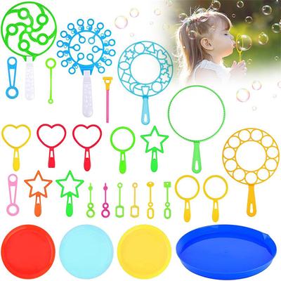 3Pcs Creative Colorful Bubble Plate Blowing Bubble Stick Summer Children's Toy Accessories Multiple Styling Creative Toys
