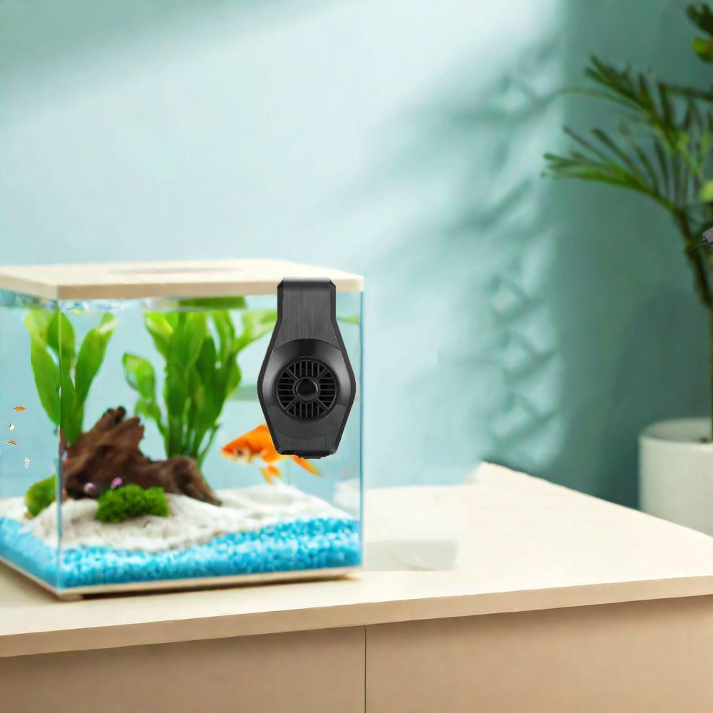 2W USB Fish Tank Fan Single Head Mini Aquarium Fish Tank Cooling Fan Reduce Water Temperature Adjustable Shrimp Tank