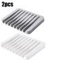 Functional Bathroom Accessory Self Draining Silicone Soap Dish Set