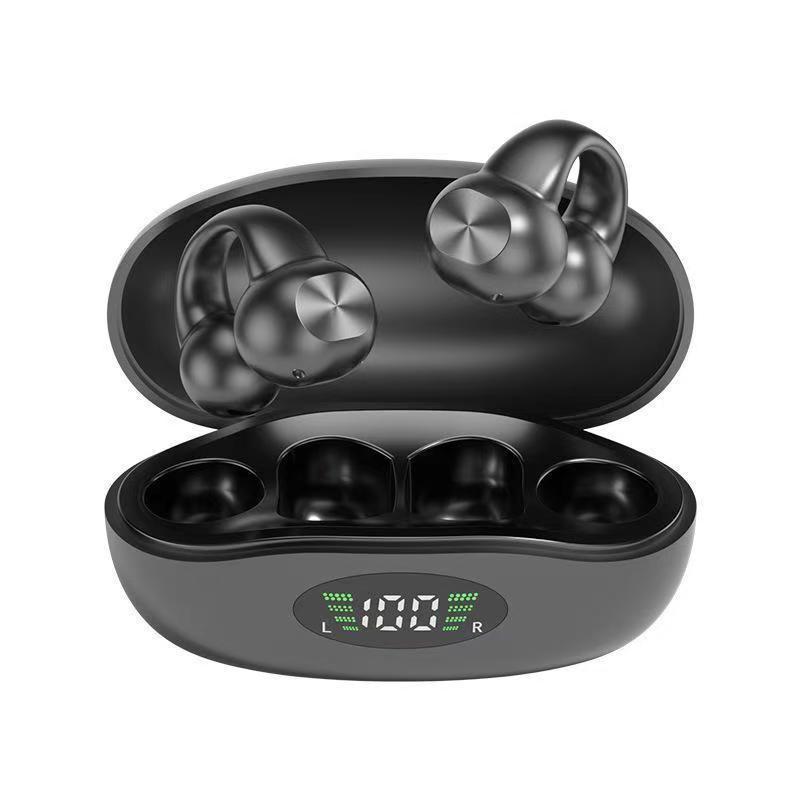 J01J03 True Wireless Ear Clip Bluetooth Earphones with Super Long Battery Life and Open-Type Design