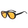 Vintage Oval Sunglasses Women Trendy Punk Frame Shades Fashion Luxury Brand Leopard Trend Design Round Eyewear UV400