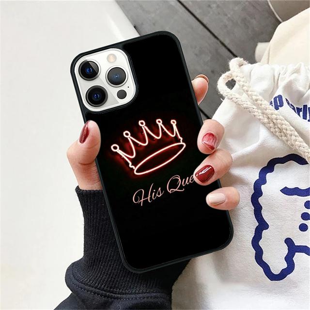 Koningin prinses kroon Coque Shell Voor iPhone 17 Air 15 16 14 13 12 Pro Max 11 Pro Max Plus Telefoonhoesje Cover