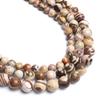 Natural Minerals Stone Matte Dull Polish Pink Zebra Jaspers Beads for Jewelry Making DIY Bracelet Necklace 4-12mm Spacer Beads