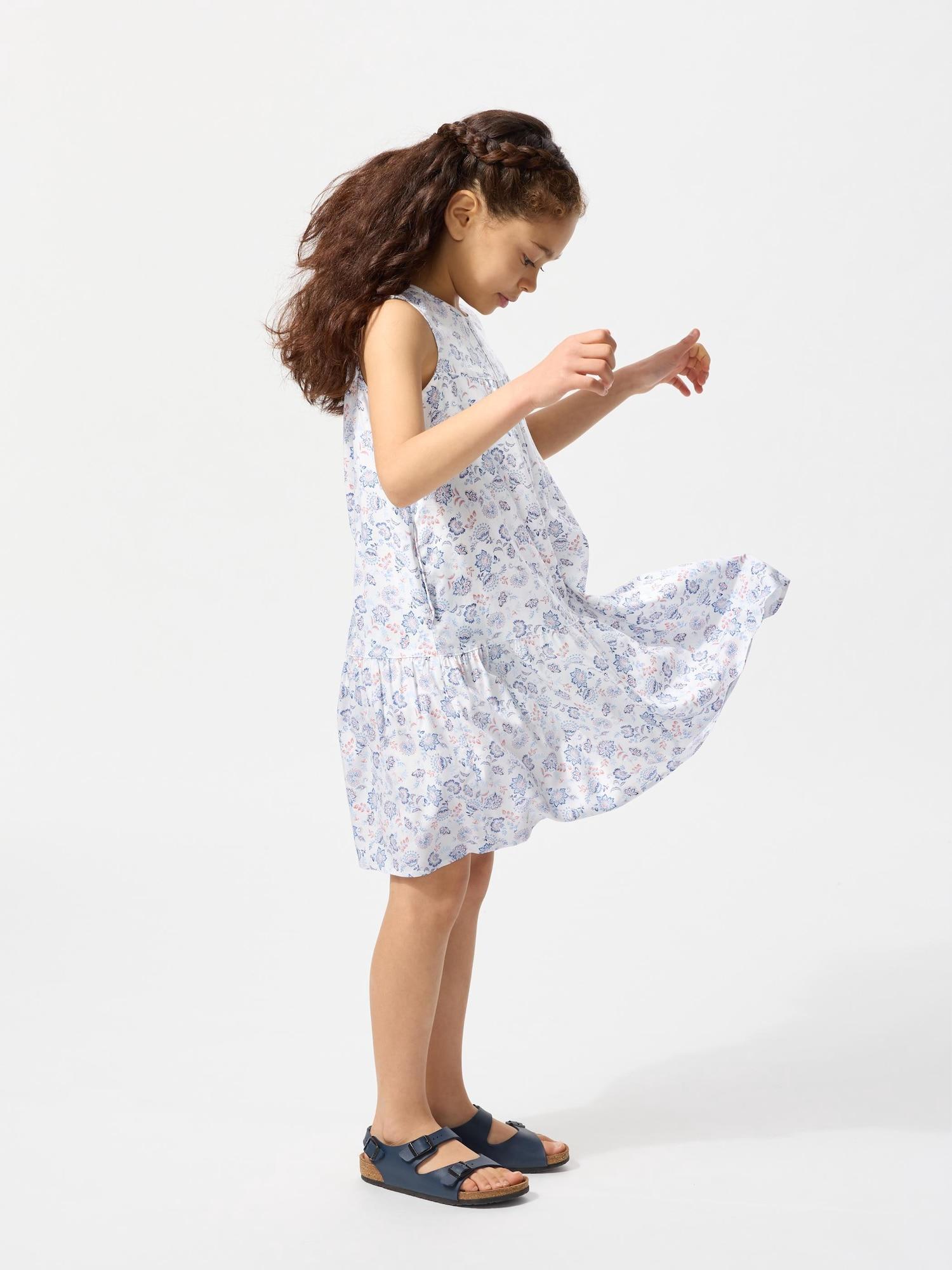 

Uniqlo Girls Print Tiered Dress