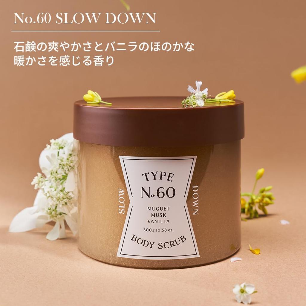 Type Body Scrub 60 SLOW DOWN Seoul Korean A refreshing soapy scent with the sweetness of vanilla and a subtle Hydrating scrub for sensitive
