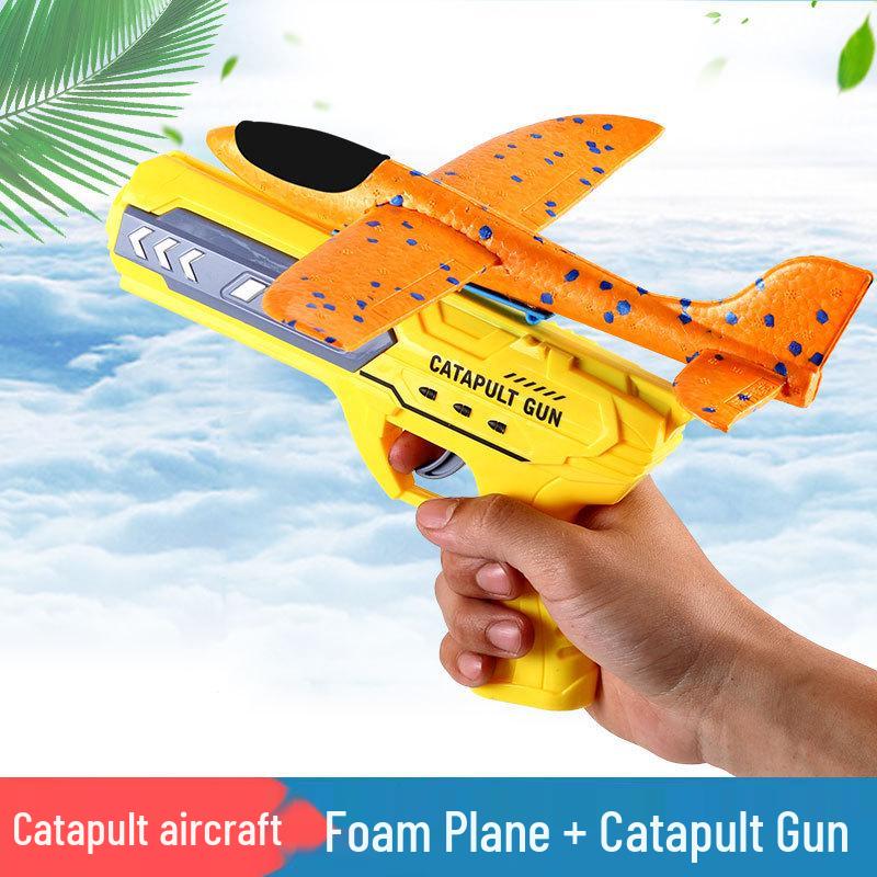 Catapult Aircraft Toy - Hand-Thrown Glider with Crash-Resistant Foam for Boys