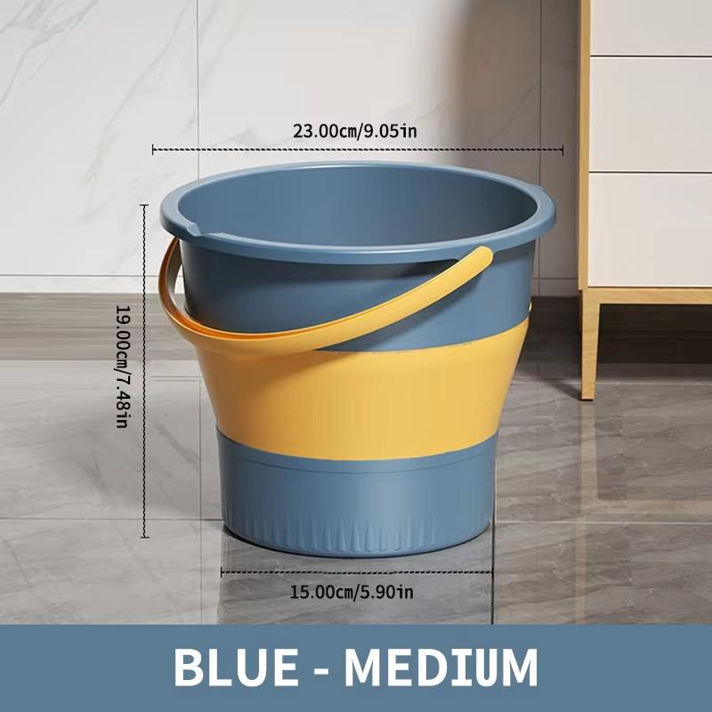Mobidea Folding Portable Bucket Car Wash Fishing Bathroom Tool Silicone Bucket Outdoor Camping Household Supplies Car Home Tool