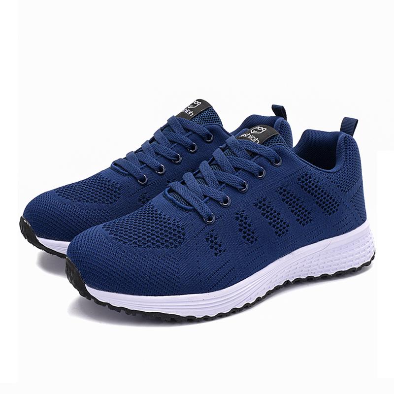 Women'S Casual Flats Sports Shoes Mesh Breathable Trainers Ladies Shoes Platform Female Sneakers For Women Basket Tenis Feminino
