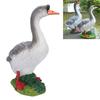 Gänse Gartenstatue   Niedliche Harz-Gans Skulptur für Blumenbeet Brunnen Balkon Hof
