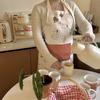 Cartoon With Pockets Cat Dog Sleeveless Aprons Oil-proof Soft Kitchen Apron Waterproof Cute Cooking Apron Woman/Man