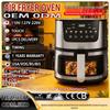 7L Stainless Steel Smart Air Fryer with Visible Cooking Window - Large Capacity Household Model, US Standard