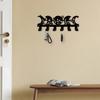 Black Crescent Moon Metal Wall Hook Space Saving Hanging Decor Bohemian Style Minimalist Wall Mounted Storage Home Decor