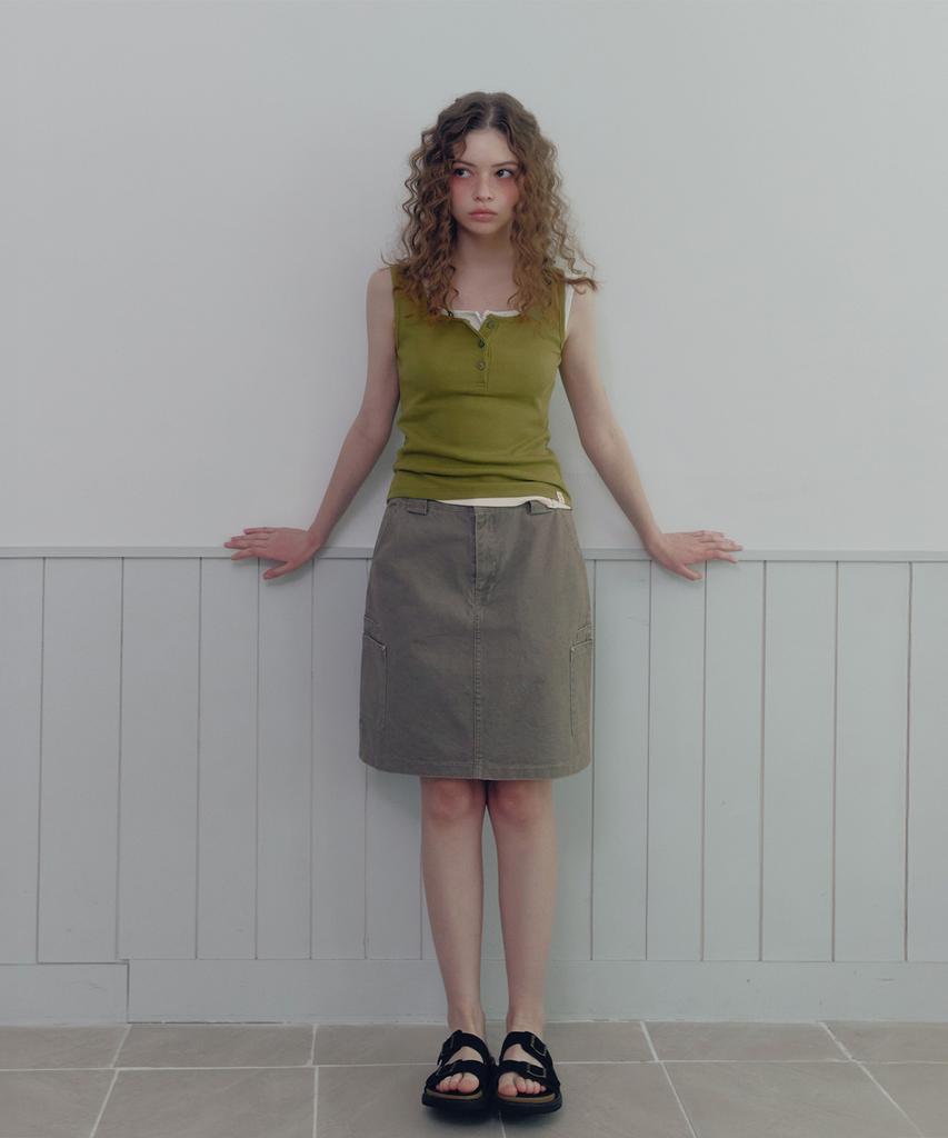 Teuwi Nebiang Cotton Midi Skirt