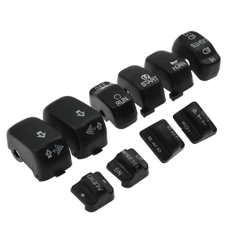 HDBUBALUS Handlebar Switch Housing Cover Case Switch Housing Caps Fit for Harley Touring Road King Tri Electra Glide 1996-2013 Black