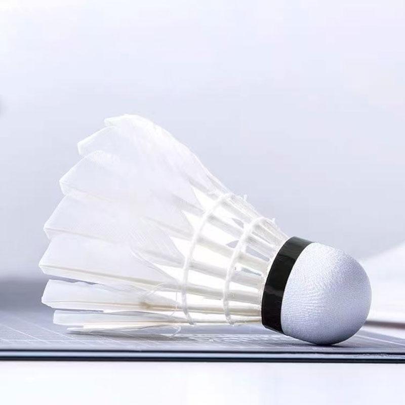 12pcs Hight Speed Training Badminton Balls with Great Stability Badminton Shuttlecock Birdies for Indoor Outdoor Sport Feather