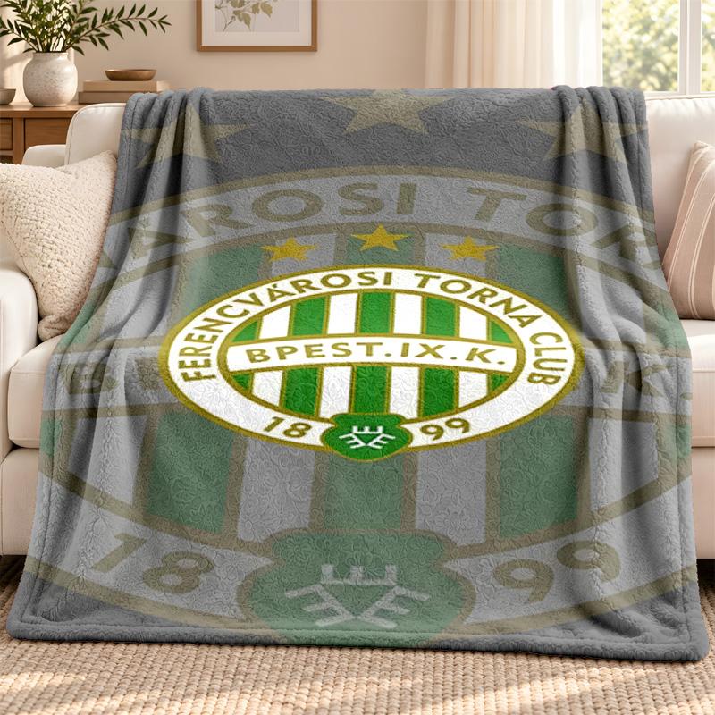 Ferencvarosi TC blanket Flannel Blanket Soft Cozy Plush Throw for Sofa Bed Lightweight Home Decoration Outdoor camping