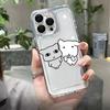 Cute Cartoon Cat Dog Clear Phone Case For Xiaomi Redmi Note 15 Pro 5G 14 12 12S 11 10 13 Pro Plus 5G 14C 13C 12C Cat Paw Cover