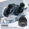 PATIKIL Eyepiece Set of Rubber Eyepiece for Stereo and Black 42-46mm Eyecups, 3, Covers, Microscopes, Telescopes, Scopes,