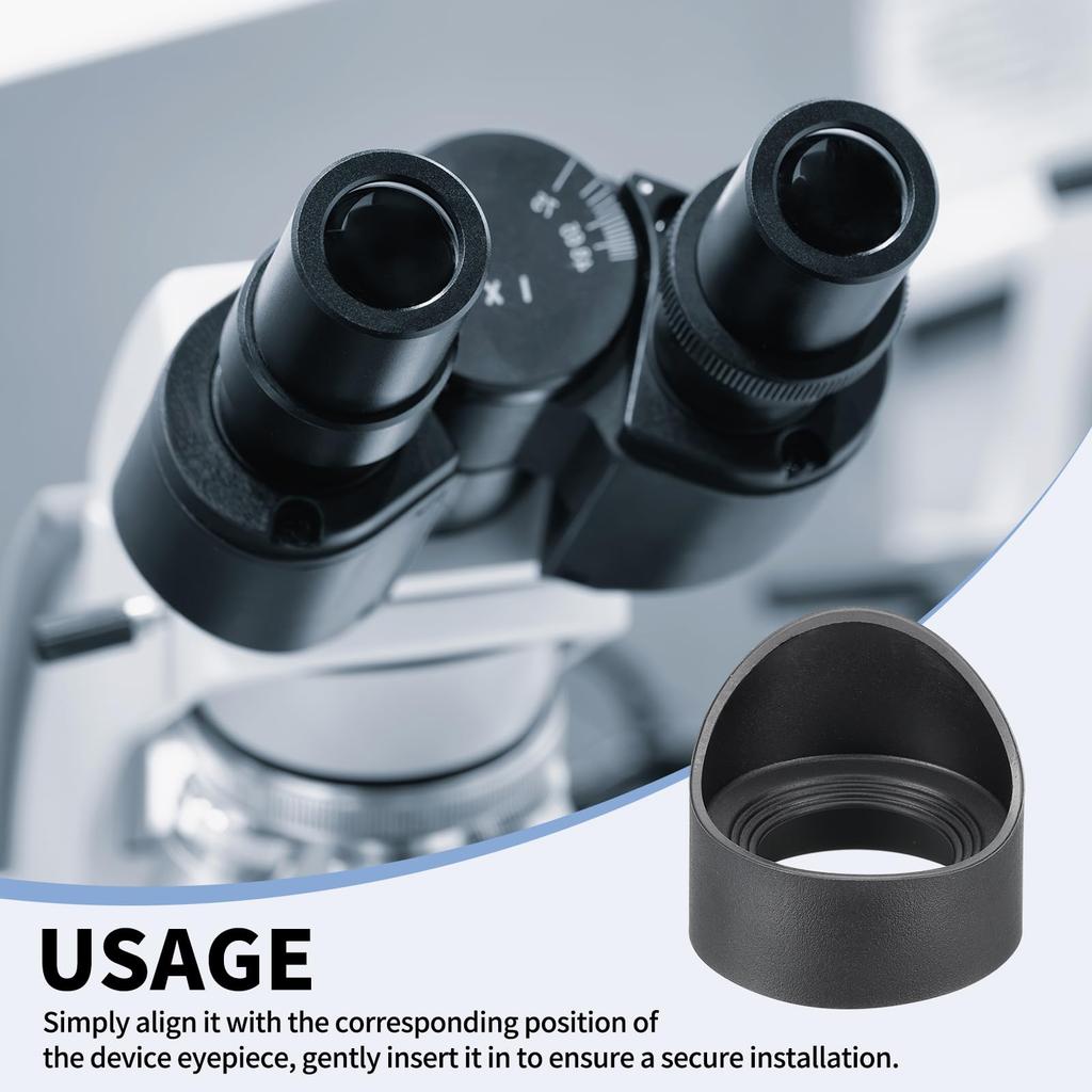 PATIKIL Eyepiece Set of Rubber Eyepiece for Stereo and Black 42-46mm Eyecups, 3, Covers, Microscopes, Telescopes, Scopes,