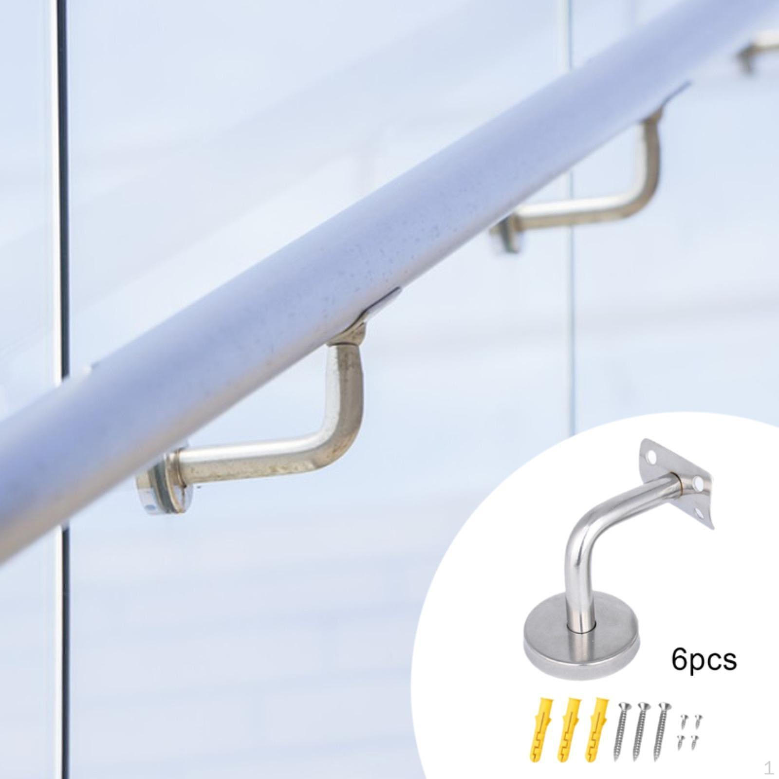 

6 штук перила опорные лестницы поручни кронштейны фурнитура современные строительные лестницы фиксированные 6cmx6cm_Bend Fixed