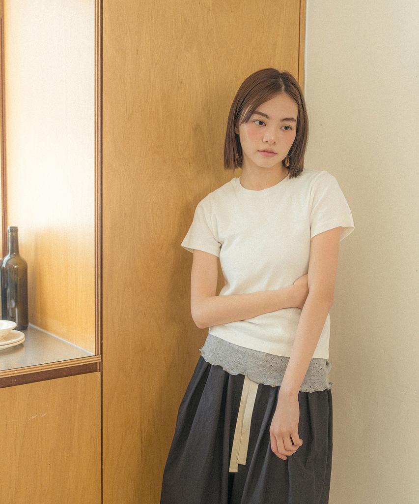 COTTON BELL Daily Fit T-Shirt - Milk White