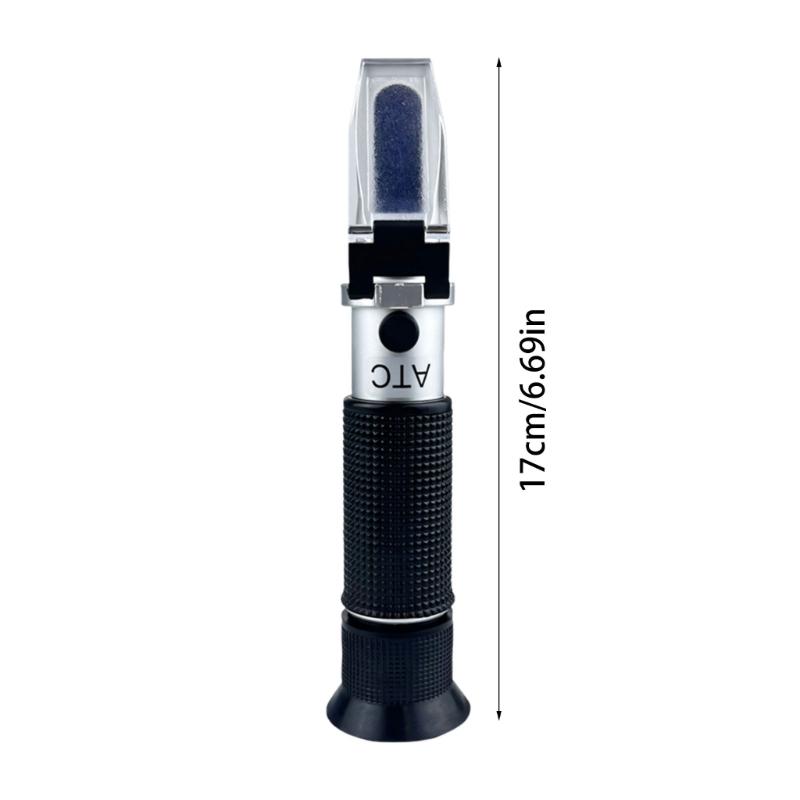 Portable Handheld Sugar Refractometer For Testing Drinks Fruit Juice Sugar Measurement And Density In Ocean Water