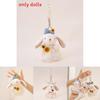 Plush Rabbit Keychain With Bow And Dress Decoration For Gift And Decoration