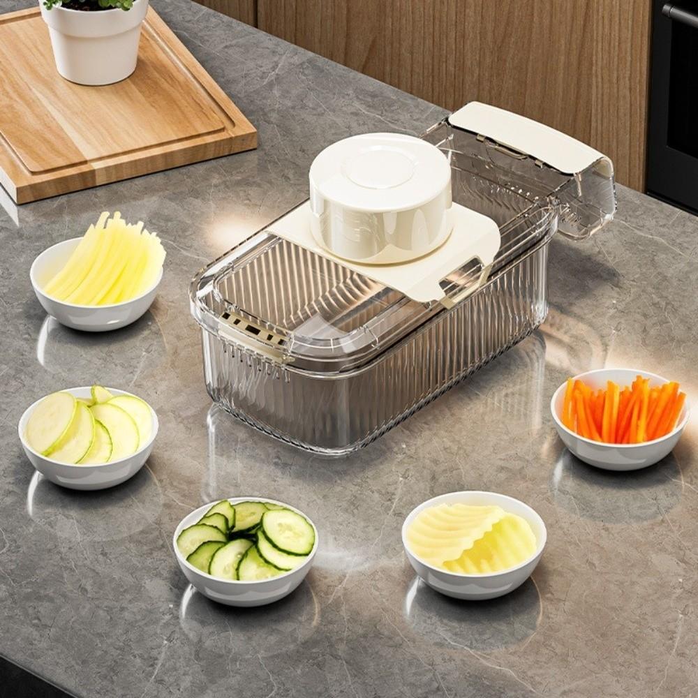 Manual Operation Multi Functional Slicer 5 Interchangeable Blades Vegetable Slicer  Kitchen Use