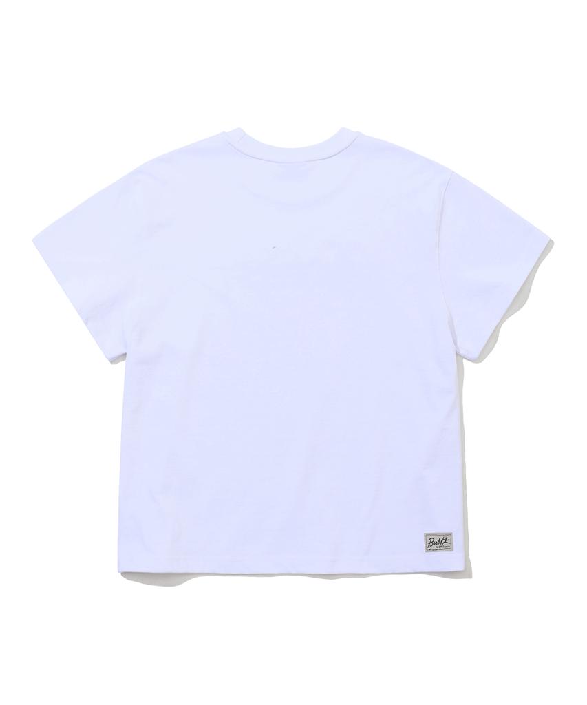 Bieseulaebis Graffiti Tag Logo Short Sleeve T-Shirt White