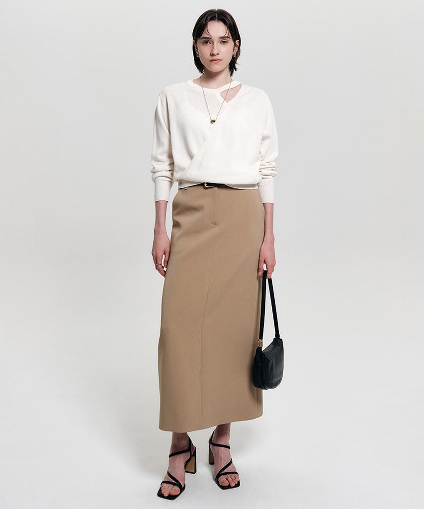 Lugkaeseuteu Karina Wool Layered Knit_Ivory