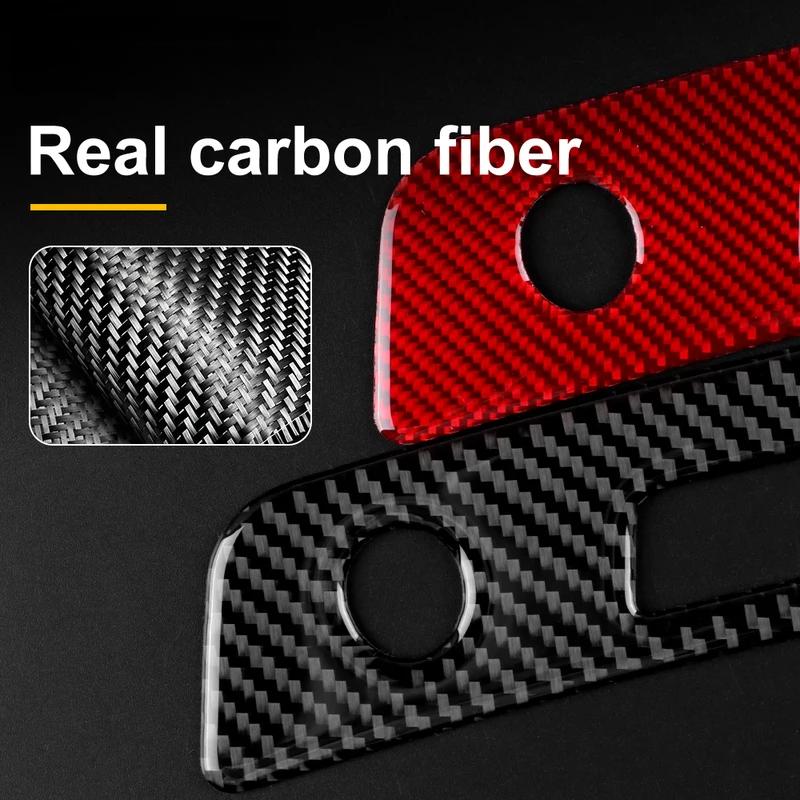 Real Soft Carbon Fiber Trim For Subaru BRZ Toyota GR86 2021 2022 2023 2024 Center Console Defogging Outlet Sticker Accessories.