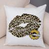 Funda de almohada de labios sexy para mujer, decoración de sofá, hogar, coche, funda de cojín con estampado de pintalabios de dibujos animados