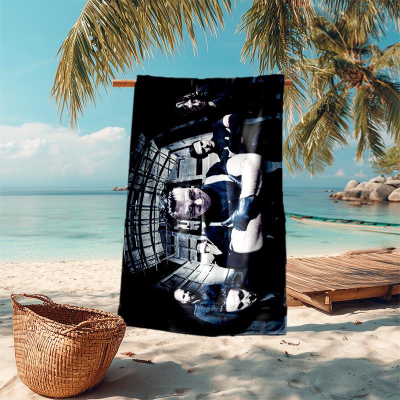 Till Lindemann, Lead Singer of the German Heavy Metal Rock Band Rammstein, Outdoor Camping Vacation Swimming Beach Scarf Decorative Blanket F2
