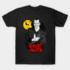 Men Black Print T-shirt Count Floyd Sctv No-Cut Heat Transfer Print Cotton Tshirt