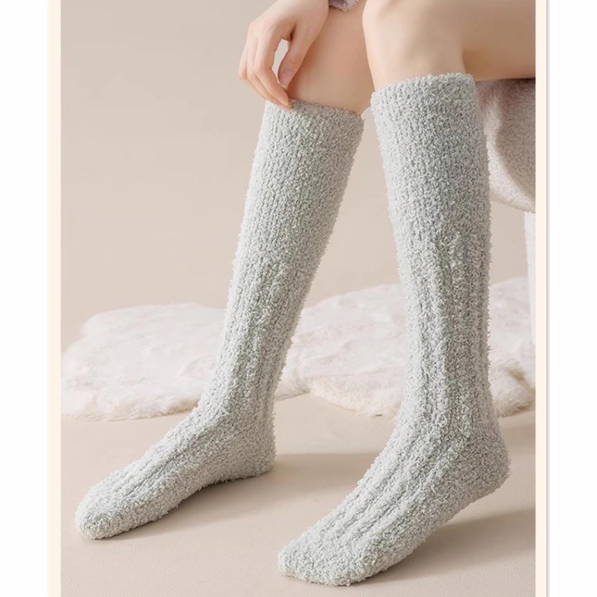 

Women s Warm Coral Fleece Socks - Thick Indoor Winter Sleep & Home Socks One Size