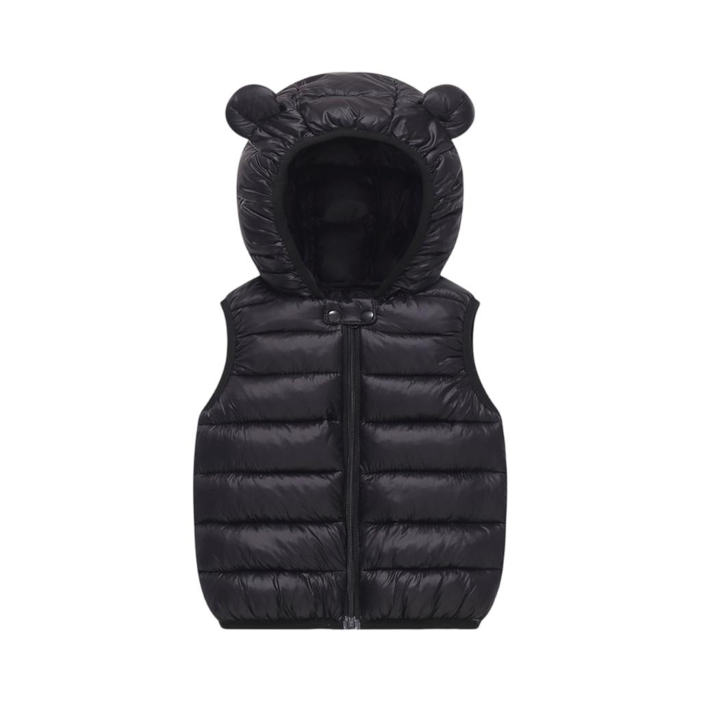 Kinder Kapuzenweste - Gesteppte Ärmellose Jacke