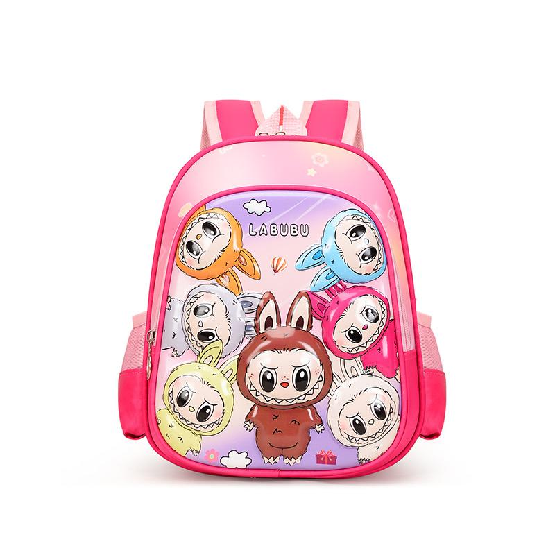 School BagsLabubu children's men's and women's large-capacity cartoon animation student backpack 12 inches