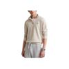 Polo Ralph Lauren Embroidered Logo Pattern Half-Zip Pullover Stand Collar Sweatshirt Men sweatshirt Beige 710812963-017