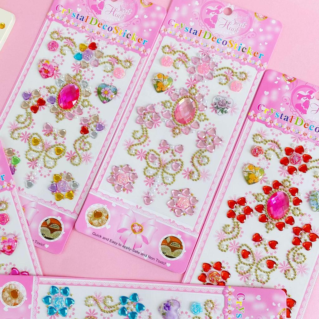 Colorful Acrylic Rhinestone Stickers for Phone & Photo Album Decoration
