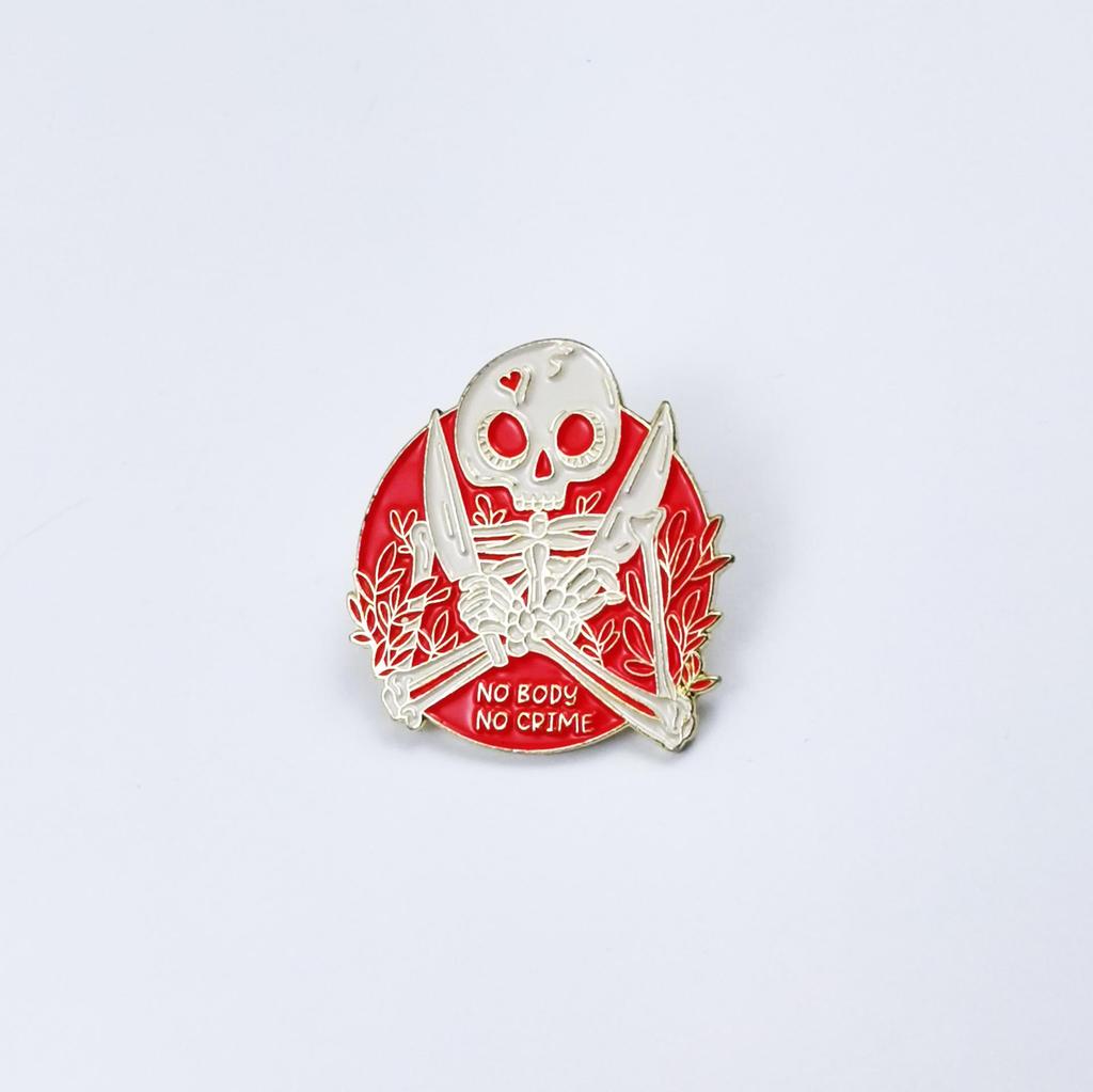 Creative Skull Zombie Brooch: Versatile Metal Badge for Clothing, Hats, Backpacks, and Accessories.